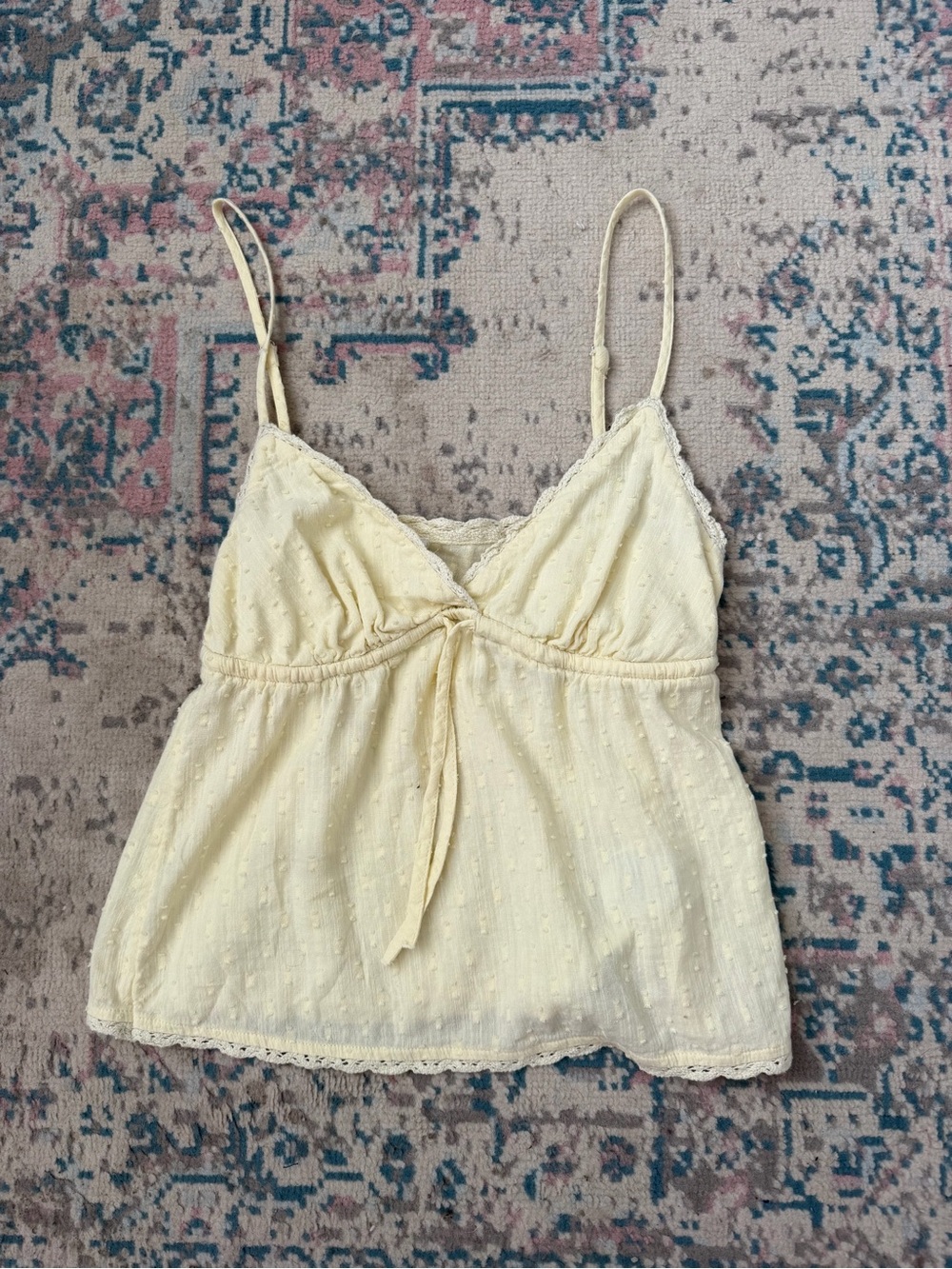 Cotton On Light Yellow Baby Doll Tank Top